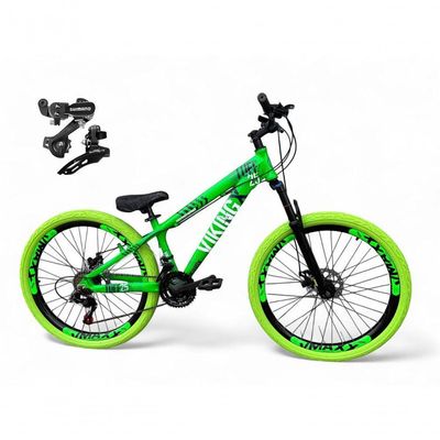 Bicicleta Aro 26 VikingX Tuff X25 21v Freio a Disco Verde
