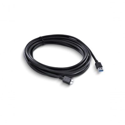 Cabo Para Hd Externo Usb A 3.0 Macho Para Micro Usb B 3.0 (10 Pinos) Macho 28awg Puro Cobre 5 Metros - Puamcm3-5