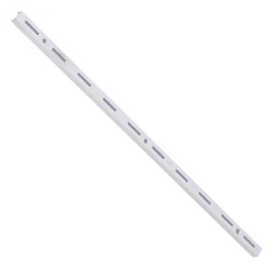 Trilho Simples De Aço Para Prateleira 200cm Branco - Ts-200 - Multivisão Trilho Simples Aco P-pratel.200cm Branco