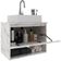 Gabinete De Banheiro 60 Cm 1 Porta Com Cuba Valente Mármore Branco