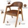 Kit 04 Cadeiras de Jantar e Estar Living Estofada Nadja L02 Couríssimo Marrom - Lyam Decor