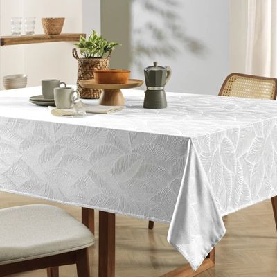 Toalha Mesa Quadrada Tilia 140x140cm Branco Karsten