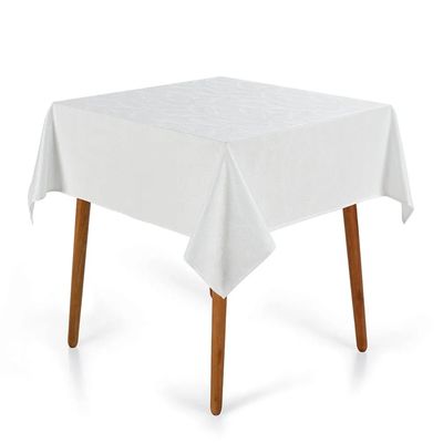 Toalha Mesa Quadrada Tilia 140x140cm Branco Karsten