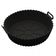 Forma Redonda de Silicone Preta Air Fryer Preta Lyor com Alça Antiaderente Reutilizável