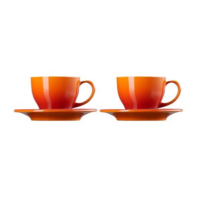 CONJUNTO LE CREUSET 2 CANECAS 200ML EXPRESSO C/ PIRES LARANJA 79019200900000