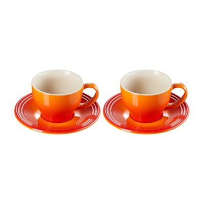 CONJUNTO LE CREUSET 2 CANECAS 200ML EXPRESSO C/ PIRES LARANJA 79019200900000