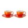 CONJUNTO LE CREUSET 2 CANECAS 200ML EXPRESSO C/ PIRES LARANJA 79019200900000