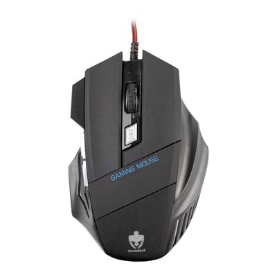 Mouse Gamer 2400 Dpi Predator Led Eg-103 Rgb Evolut + Nfe 6 Botões Ergonômico Óptico Windows 7/8/10 Linux e Mac