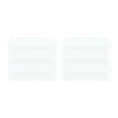 Kit 6 Caixas Herméticas Plásticas Empilháveis 11l Branco