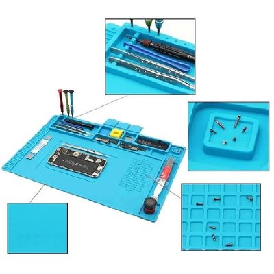 Manta Antiestática Magnética Silicone Bancada Manutenção Estação de Trabalho Grande 45 x 30 Cm