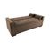Sofá Cama 3 Lugares Reclinável Casal Premium 2,03 Larg Lavinia Matrix Veludo Capuccino