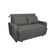 Sofá Cama Compacto 2 Lugares 1,38 Larg Amora New Matrix Suede Cinza