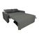 Sofá Cama Compacto 2 Lugares 1,38 Larg Amora New Matrix Suede Cinza