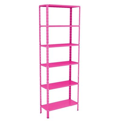 Estante Aço 6 Prateleiras Eaf013 Rosa
