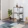 Estante Com 3 Prateleiras 84x45x33cm Tub TUEH843 Nogal Est.preta