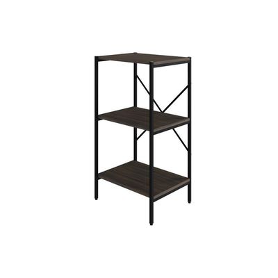Estante Com 3 Prateleiras 84x45x33cm Tub TUEH843 Nogal Est.preta