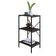 Estante Com 3 Prateleiras 84x45x33cm Tub TUEH843 Nogal Est.preta