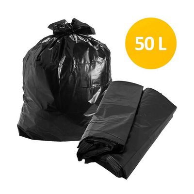 Saco De Lixo Preto 50 Litros - 50 Unidades