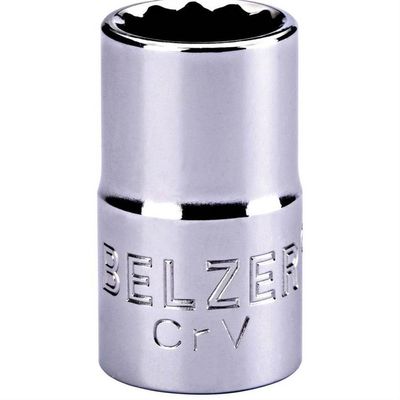 Soquete Estriado Encaixe 1-2 16mm Crv - 204007bbr - Belzer Soquete Estr.enc.1-2-16mm Crv Belzer