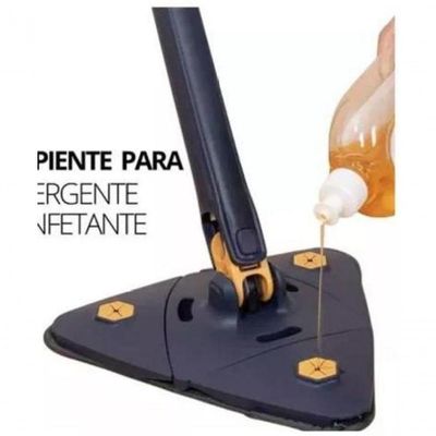 Kit Limpeza Profissional: Esfregão Triangular Rodo Limpador