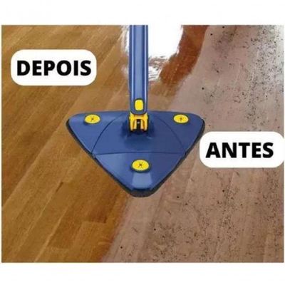 Kit Limpeza Profissional: Esfregão Triangular Rodo Limpador