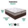 Cama Box Baú Queen Marrom E Colchão Four Season Molas Vstore