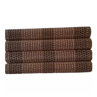 Kit Jogo Americano Bambu 4 Peças Unicolor Caramelo Jolitex