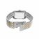 Relógio Fossil Masculino Ref: Fs6010/1kn Clássico Retangular Bicolor