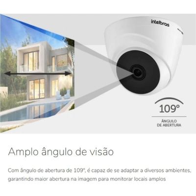 Kit 12 Câmeras Intelbras Dome 1120d Dvr 16 Canais Com Hd