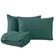 Kit Cobre Leito Colcha Speciale Casal Matelado Toque Acetinado 400 Fios 3 Peças Verde