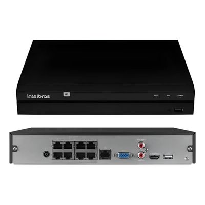 Gravador Ip Nvr 8 Canais Poe Nvd 1408 P + Hd 1 Tb Purple Intelbras