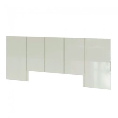 Cabeceira Queen em MDF 280 x 118 cm Lisa Off White Dalla Costa
