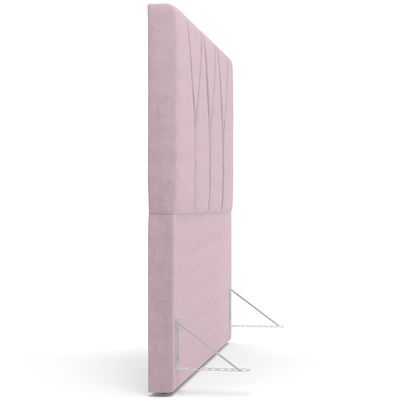 Cabeceira Cama Box Casal 140 cm Aurora W01 Suede Rosê - Lyam Decor