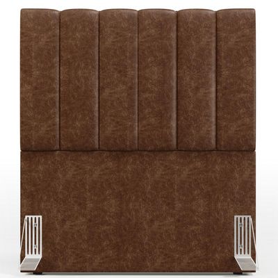 Cabeceira Cama Box Solteiro 100 cm Dália W01 Couríssimo Marrom - Lyam Decor
