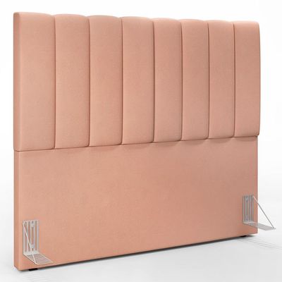 Cabeceira Cama Box Casal 140 cm Dália W01 Linho Rosê - Lyam Decor