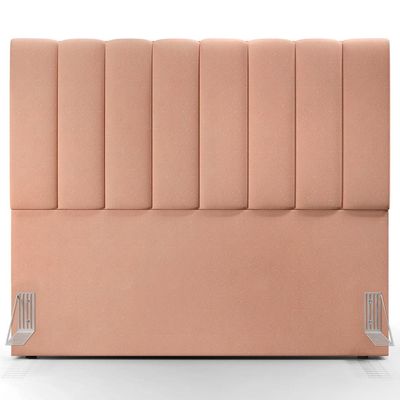 Cabeceira Cama Box Casal 140 cm Dália W01 Linho Rosê - Lyam Decor