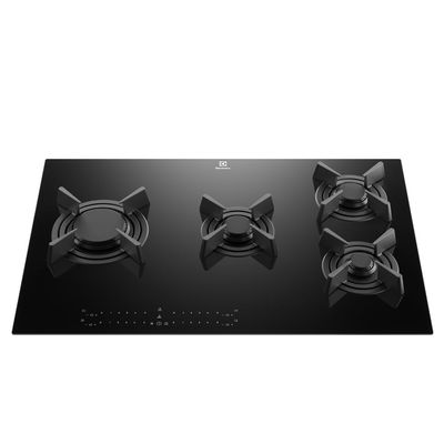 Cooktop 4 Bocas Gás Electrolux Expert Mesa de Vidro. Painel Touch e Timer Digital (KE4GF) 220V