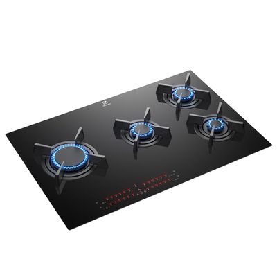 Cooktop 4 Bocas Gás Electrolux Expert Mesa de Vidro. Painel Touch e Timer Digital (KE4GF) 220V