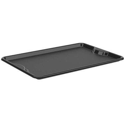 Bandeja de Servir Preta 48x33cm Coza Uno Plástico Hotel Restaurante Catering