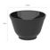 Cumbuca Tigela 450ml Bowl Preto de Plástico Sobremesa Açaí Cereais Coza Uno