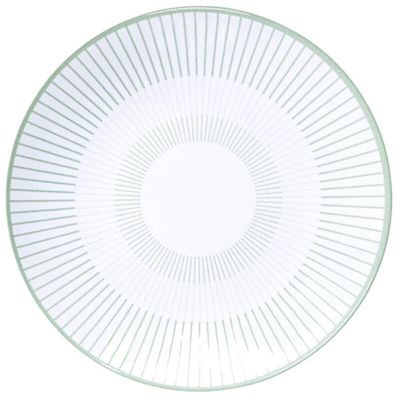 Prato Fundo Tramontina Lineare em Porcelana Decorada 21cm Cozinha Servir Mesa Posta Sopa Caldos