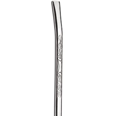 Kit Cuia de Chimarrão Coquinho com Pé e Bomba Bojo Pêra 19cm Aço Inox com Rosca