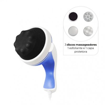 Massageador Corporal Orbital 3 em 1 Dellamed Azul e Branco / 110V
