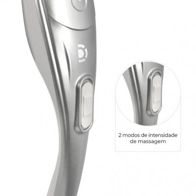 Massageador Corporal Hammer com 5 Discos Massageadores Dellamed Grafite / 110V