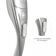 Massageador Corporal Hammer com 5 Discos Massageadores Dellamed Grafite / 110V