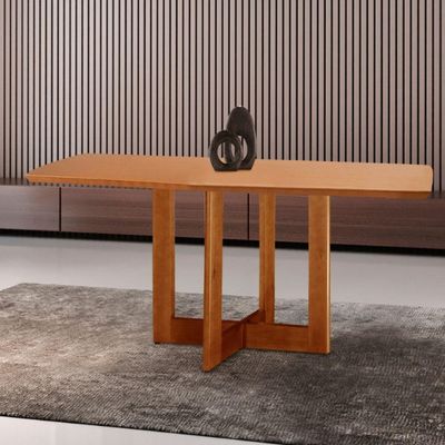 Mesa Para Sala De Jantar Patros 120cm Moderna Mobilia Cinamomo Imbuia