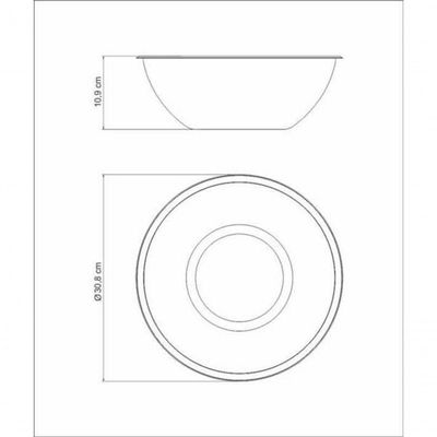 Bowl Tramontina Cucina Preparo Em Aço Inox 28cm 4,7 Litros