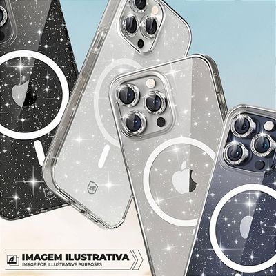 Capa para iPhone 13 - MagSafe Glitter - Gshield