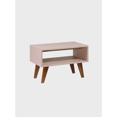 Mesa De Centro Retro 60cm Mdf Rosa - On Móveis