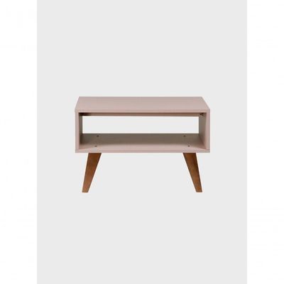 Mesa De Centro Retro 60cm Mdf Rosa - On Móveis